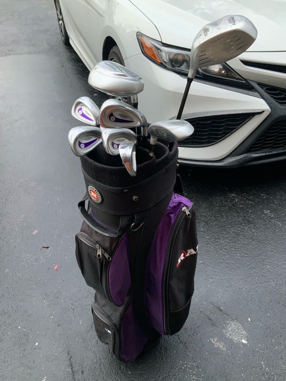 Pre own Ram concept plus oversized Golf Club Set. 
& shoulder bag Right handed.